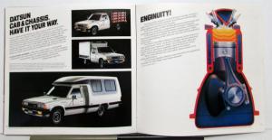 1981 Datsun Trucks King Cab Long Bed Lil Hustler Specifications Sales Brochure