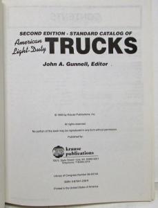 Second Edition Standard Catalog of American Light-Duty Trucks 1896-1986