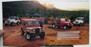 1985 Jeep CJ Scrambler Pickup Options Accessories Sales Brochure