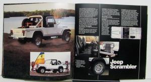 1985 Jeep CJ Scrambler Pickup Options Accessories Sales Brochure
