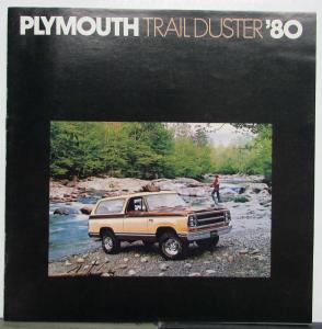 1980 Plymouth Trailduster Diagrams Options Sales Brochure