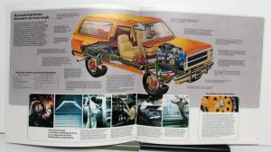 1980 Plymouth Trailduster Diagrams Options Sales Brochure