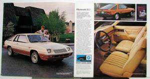 1981 Plymouth TC3 Diagrams Options Sales Brochure