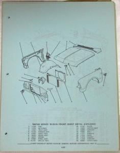 1938-1969 Chevrolet Truck Parts Book Series 40 thru 60 and 80 - Loose Leaf