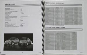 2004 MINI Cooper and Cooper S Product Brief Reference Booklet for Dealerships