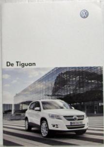 2008 Volkswagen VW Tiguan Sales Brochure - Dutch Text