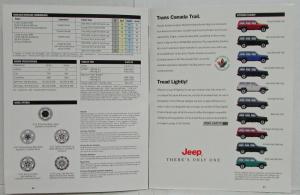 1998 Jeep Cherokee Sales Brochure - CANADIAN Market