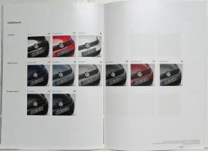 2009 Volkswagen VW Golf VI Sales Brochure - Dutch Text