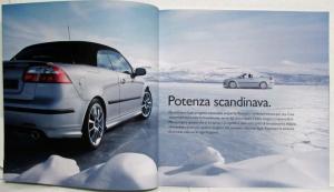 2007 Saab 9-3 Cabriolet Sales Brochure - Italian Text