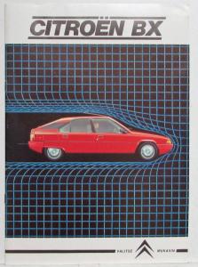 1985 Citroen BX Sales Brochure - Finnish Text