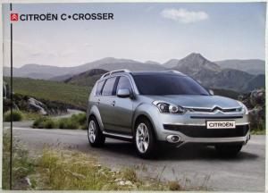 2008 Citroen C-Crosser Sales Brochure with Specs/Main Equipment Folder - French