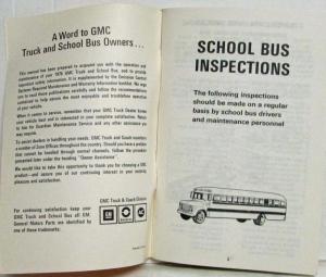 1976 GMC Truck 4500 thru 7500 Gas Models Owners & Drivers Manual Inc School Bus