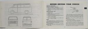 1976 GMC GE and GS 1500 thru 3500 Models Owners and Drivers Manual VanDura Rally