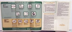 1978 GMC Truck/Chassis Series 1500 thru 3500 and Caballero Vehicle Warranty Info