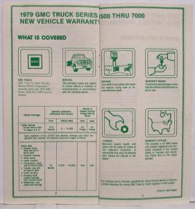 1979 GMC Truck 4500 thru 7000 Series Vehicle Warranty Information