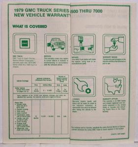 1979 GMC Truck 4500 thru 7000 Series Vehicle Warranty Information