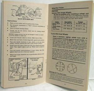 1979 GMC Vandura Gaucho Rally Wagon Rally STX Models Owners and Drivers Manual