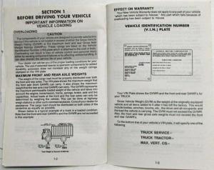 1980 GMC Medium and Heavy Duty Gas Trucks Owners and Drivers Manual