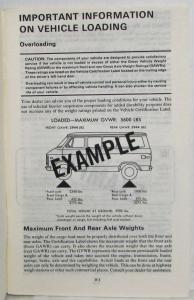 1980 GMC Vandura Gaucho Rally Wagon Rally STX Models Owners and Drivers Manual