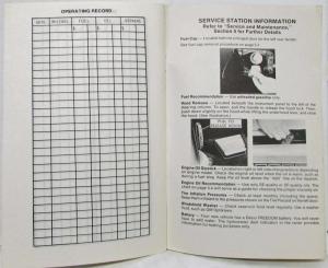 1980 GMC Truck Caballero Owners and Drivers Manual