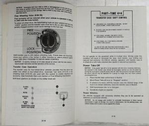 1981 GMC C/K 10-35 Pickup Owners and Drivers Manual