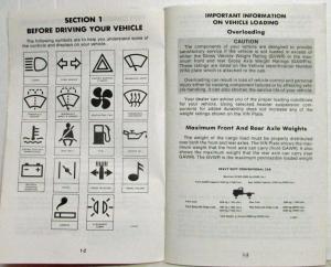 1981 GMC Brigadier Owners and Drivers Manual
