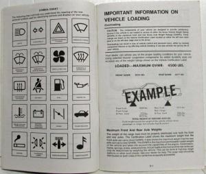 1981 GMC Truck Caballero Owners and Drivers Manual