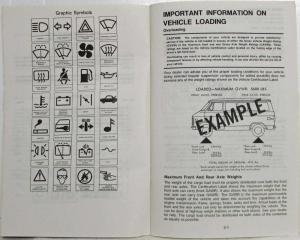 1982 GMC Van Owners and Drivers Manual