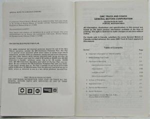 1982 GMC Truck Suburban and Jimmy Owners and Drivers Manual