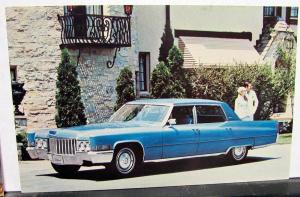 1970 Cadillac Dealer Sales Promotional Postcards Original Pair