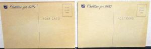 1970 Cadillac Dealer Sales Promotional Postcards Original Pair