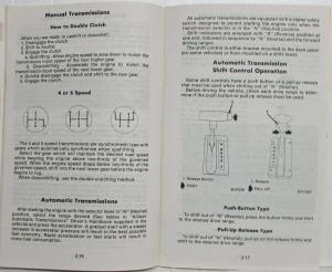 1983 GMC Truck School Bus Chassis Owners and Drivers Manual