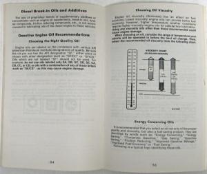 1983 GMC Truck School Bus Chassis Owners and Drivers Manual