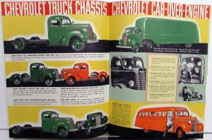 1939 Chevrolet Truck Panel Express Pickup Truck Stake COE Woody Sales Brochure