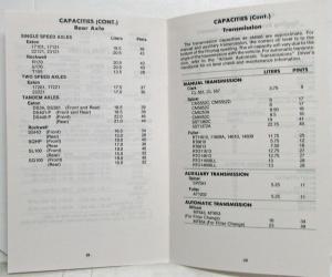 1984 GMC Heavy Duty Truck Maintenance Schedule and Log