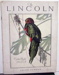 1925 1926 The Lincoln Salon Number Industry Dealer Magazine Nature Customs