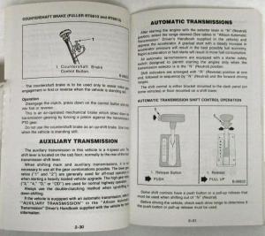 1986 GMC Medium Duty Truck Owners and Drivers Manual Includes School Bus Chassis