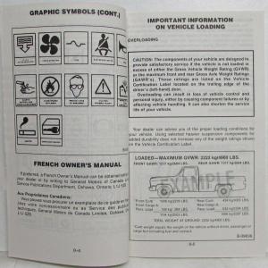 1986 GMC Pickup Truck Owners and Drivers Manual