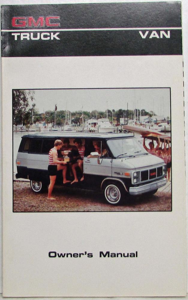 1986 GMC Van Owners and Drivers Manual