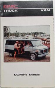 1986 GMC Van Owners and Drivers Manual
