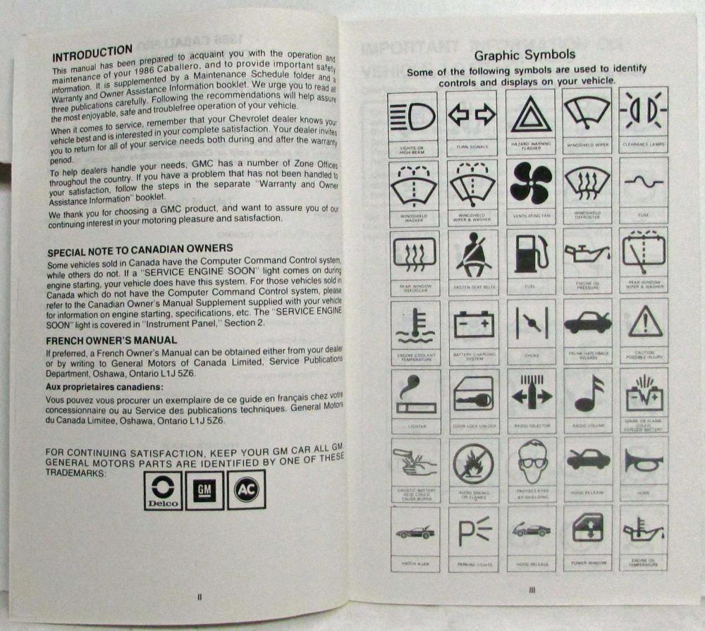 1986 CHEVY TRUCK OWNERS MANUAL PDF FREE DOWNLOAD visual data 7