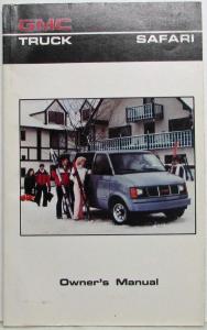 1986 GMC Truck Safari Van Owners and Drivers Manual
