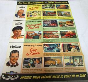 1952 Chevrolet Truck Sales Brochure Mailer Panel Pickup Stake COE Original