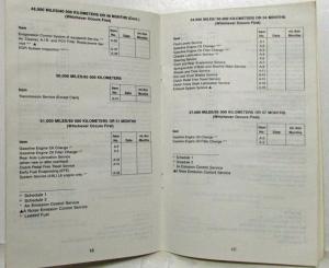1987 GMC Medium Duty Truck Maintenance Schedule Booklet