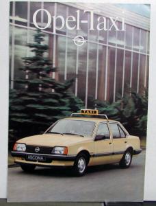 1982 Opel Taxi Kadett Limousine Ascona Rekord Senator Sales Tri-Folder GERMAN