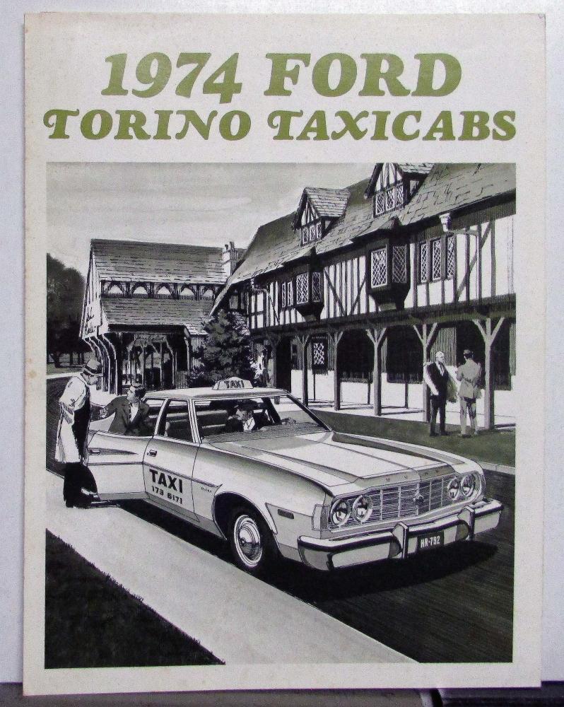 1974 Ford Torino Taxicabs Options Specifications Sales Tri-Folder