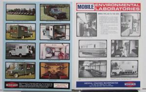 1970s Medicoach Mobile Environmental Labortories Military Ambulance Sales Sheets