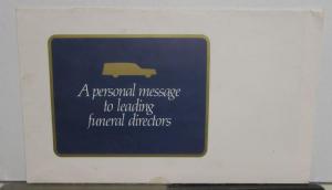 1977 Cadillac Miller Meteor Crestwood Classic Funeral Coach Bodies Brochure