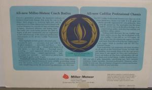 1977 Cadillac Miller Meteor Crestwood Classic Funeral Coach Bodies Brochure