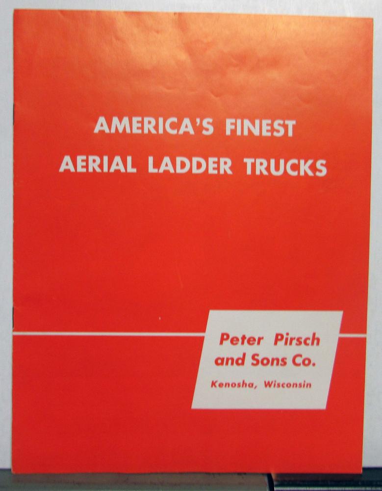 1962 Peter Pirsch Aerial Ladder Trucks America
